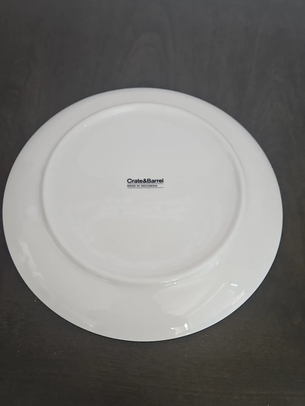 NWOT Crate & Barrel White Ceramic Salad Plate - Classic Home Dining